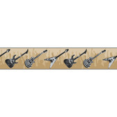 ZB3118B Boys Will Be Boys Guitar Border