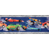 ZB3223BD Boys Will Be Boys Race Car Border