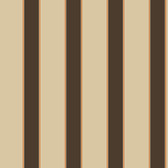ZB3415 Boys Will Be Boys Wide Stripe Pinstripe Wallpaper-Beige, Brown