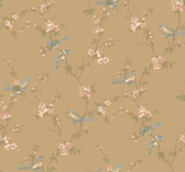 Callaway Cottage CT0869 Floral Branches W/Birds Wallpaper
