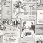 Norwall FK26953 Le Menu menus in antique style, belle epoch