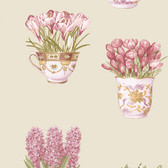 Norwall FK34421 Arrangements floral arrangements in vases on cream background