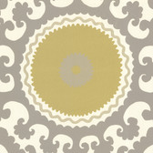 Suzani Modern Medallion Pear Wallpaper 314000