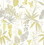 A-Street Prints Descano Flower Golden Green Botanical