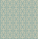Empire Turquoise Lattice  wallpaper