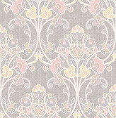 Willow Pink Nouveau Floral  wallpaper