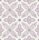 Off Beat Ethnic Violet Geometric Floral  wallpaper