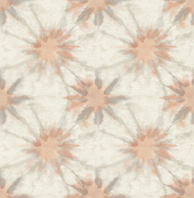 Iris Coral Shibori  wallpaper