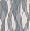 Gyro Charcoal Swirl Geometric  Contemporary Wallpaper