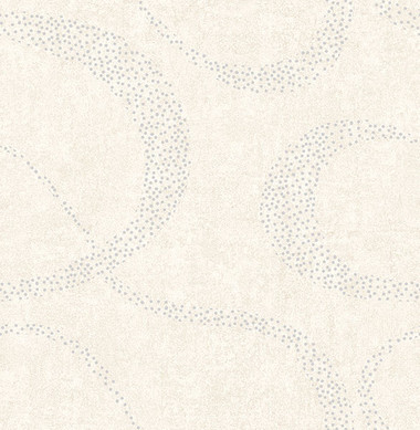 Swirl Neutral Scroll Geometric  Contemporary Wallpaper