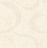 Swirl Cream Scroll Geometric  Contemporary Wallpaper
