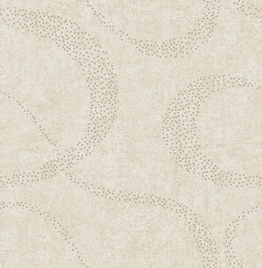 Swirl Brown Scroll Geometric  Contemporary Wallpaper
