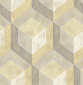 Rustic Wood Tile Honey Geometric