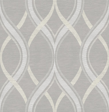 Frequency Grey Ogee  wallpaper