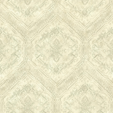 Hocking Hills Green Navajo Medallion Wallpaper