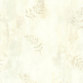 Fern Cottage Cream Leaf Toss Wallpaper