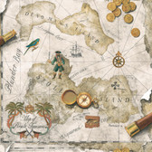 Brothers and Sisters V Pirates Map Wallpaper