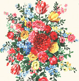 Ayaanle Cream Dutch Painters Floral Wallpaper