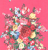 Ayaanle Pink Dutch Painters Floral Wallpaper