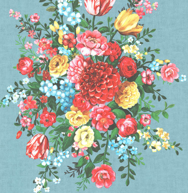 Ayaanle Ocean Dutch Painters Floral Wallpaper