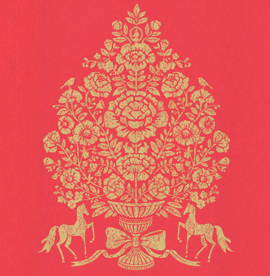 Till Red President Damask Wallpaper