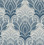 Twill Blue Damask Wallpaper