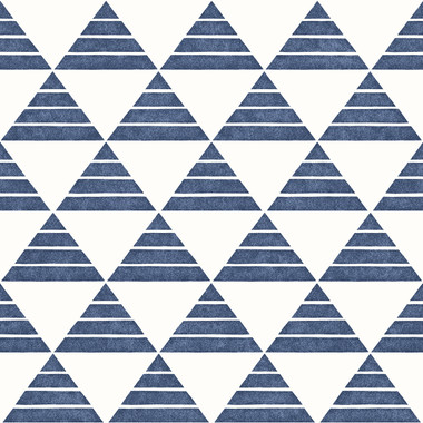 Summit Blue Triangle Wallpaper
