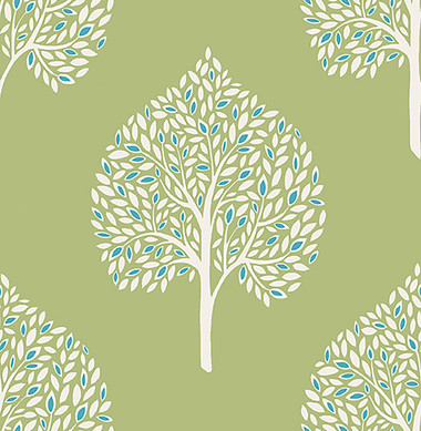 Grove Green Tree Wallpaper