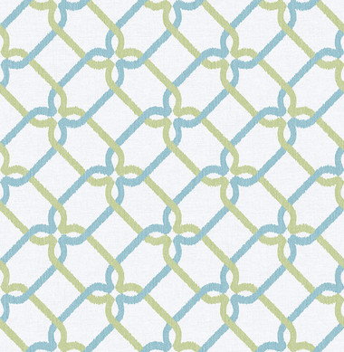 Palladian Teal Links Wallpaper
