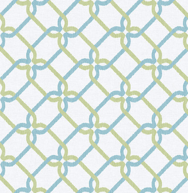 Palladian Teal Links Wallpaper