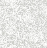 Celestial Grey Floral Wallpaper