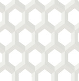 Hex Neutral Geometric Wallpaper