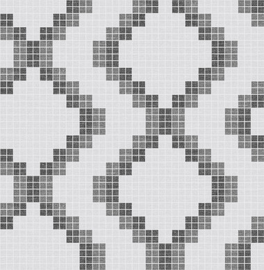 Mosaic Black Grid Wallpaper