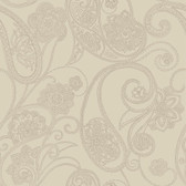 CO2035 - Candice Olson Dotted Paisley Wallpaper - Misty Lilac/Silvered Lilac