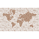 LG1405M World Map Mural - Brick