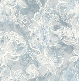 2793-24706 Allure Blue Floral Wallpaper