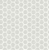 2793-24713 Aura Platinum Honeycomb Wallpaper