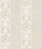 ARS26063 Elsa Off-White Alternating Damask Stripe Wallpaper Wallpaper