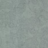 Oxford 2604-21235 - Cartography Vintage World Wallpaper Teal