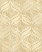 Kitchen & Bath Essentials 2766-24426 - Beallara Ogee Wallpaper Gold