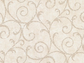 Cortina IV 2830-2735 - Sansa Plaster Scroll Wallpaper Cream