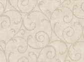Cortina IV 2830-2739 - Sansa Plaster Scroll Wallpaper Beige