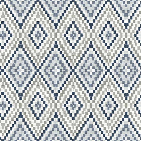 3118 12713 Ganado Navy Geometric Ikat Wallpaper 3118 12713 Ganado Navy Geometric Ikat Wallpaper