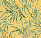Ashford House AT7052 - Tropics Bali Leaves Wallpaper Yellow