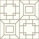 Ashford House SW7484 - Toiles Theorem Wallpaper Silver