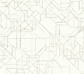 York Premium Peel and Stick PSW1051RL - Prism Schematics Wallpaper Glint/Gray