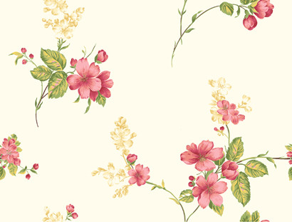 Casabella JG0689 Apple Blossom Vine Wallpaper - indoorwallpaper.com