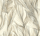 Magnolia Home PSW1104RL - Peaceful Plume Peel and Stick Wallpaper Gold