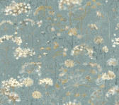 Magnolia Home PSW1106RL - Botanical Fantasy Peel and Stick Wallpaper Blue