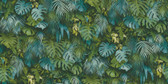 2979-37280-3 Luana Blue Tropical Forest Wallpaper